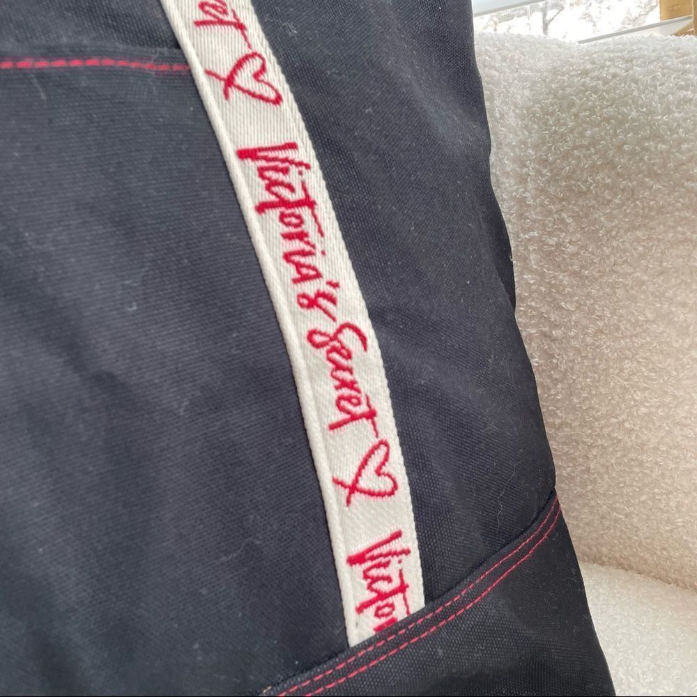 Victoria’s Secret Canvas Tote Bag Logo Straps - Picture 3 of 10